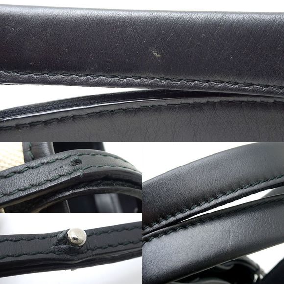 Balenciaga Navy Cabas XS Handbag Canvas Calf Ivory Black - Picture 6 of 8